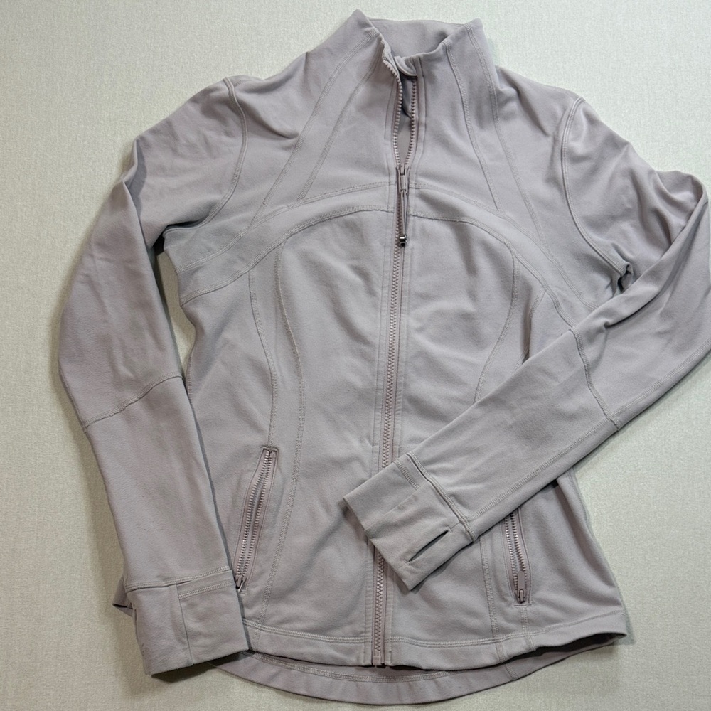 lululemon athletica Soft Lavender Gray Zip-Up Utility Jacket
